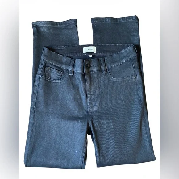 DL1961 Women's Mara Straight Mid Rise Instasculpt Ankle Jeans Size 28 - Picture 9 of 16